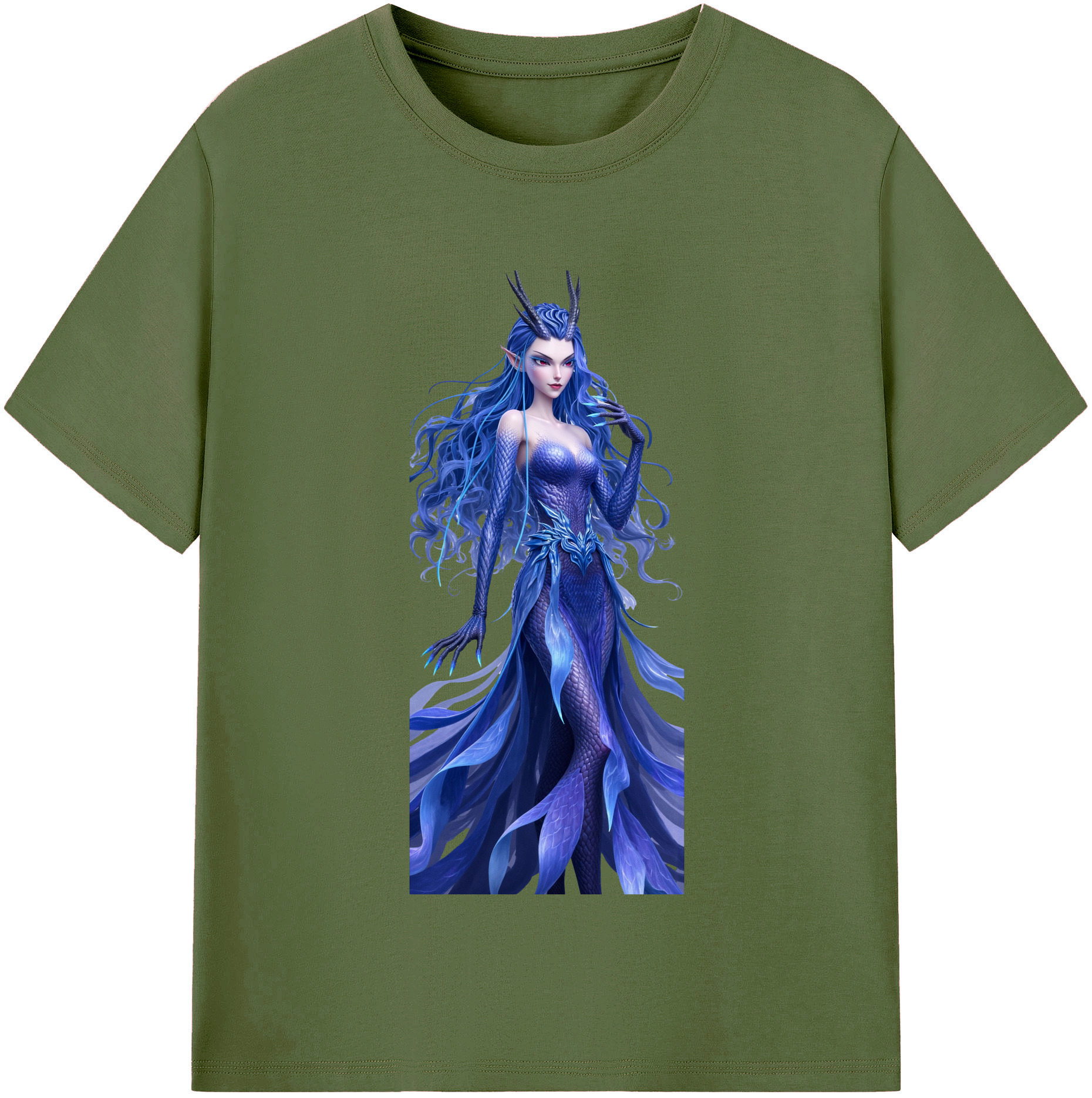 （画像用） Ne Zha 2 ナタ 魔童の大暴れ 綿100％半袖Tシャツ（フロントプリント）